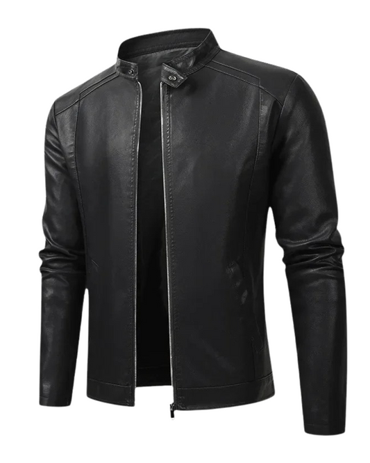 Elegant Men's Biker Leather Jacket