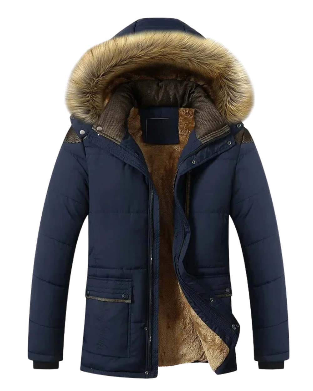 Elegant Padded Fleece Winter Jacket