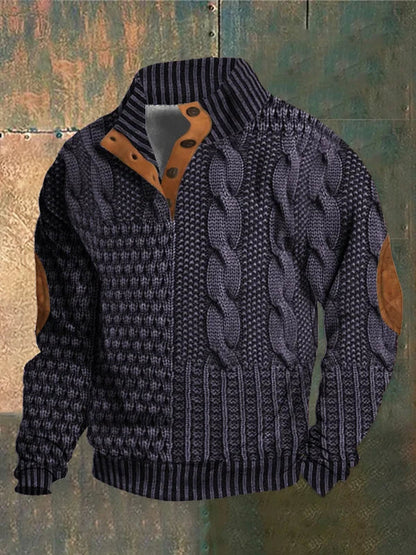 Gwydion | Patchwork Knit Sweater
