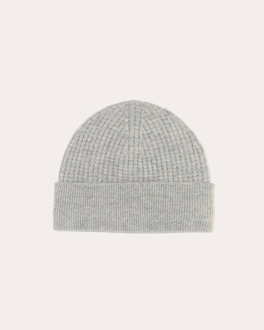 Waffle Beanie | Grey Melange