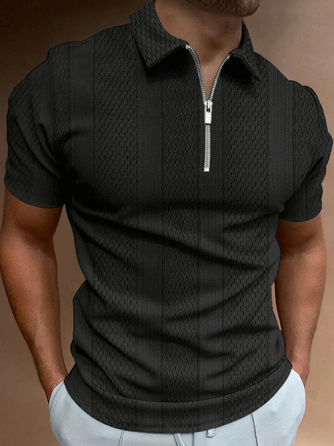 Rocco | Casual Reversible Knitted Jacquard Polo
