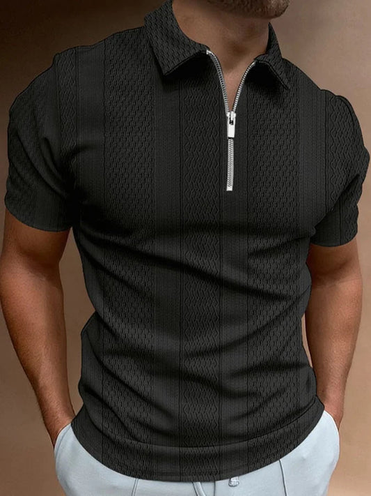 Rocco | Casual Reversible Knitted Jacquard Polo