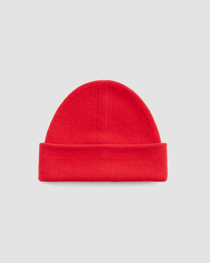 Merino Wool Beanie | Classic Red