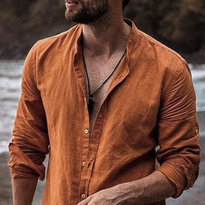 Remo | Relaxed Long-Sleeve Linen Shirt