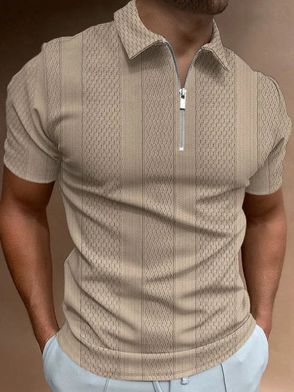 Rocco | Casual Reversible Knitted Jacquard Polo