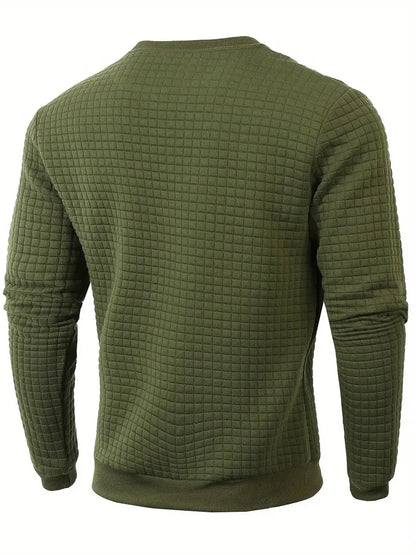 Andreas Herren Pullover – Boho Check, Langarm, Gemütlich