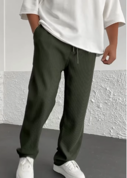 Wigand Comfort Ribbed Elastane Trousers