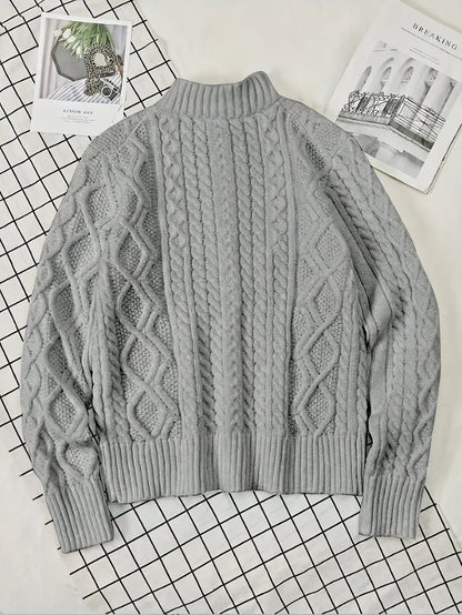 Rabada | Pullover with Half Zip and Stand-Up Collar