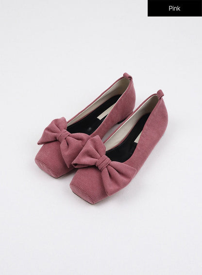 Large Bow Ballerinas OJ405
