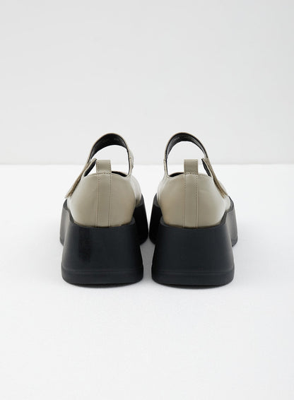 Square Toe Chunky Platform Mary Jane CJ317