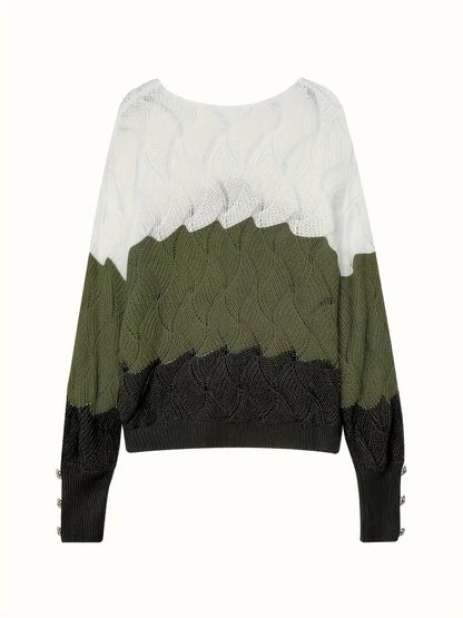 Renilda | Elegant Knitted Jumper with V-Neck