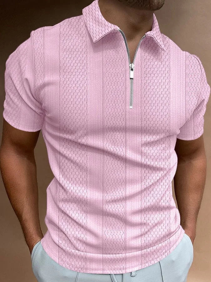 Rocco | Casual Reversible Knitted Jacquard Polo
