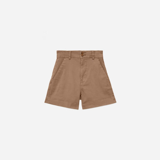 Twill Way-High® Shorts | Ash Brown