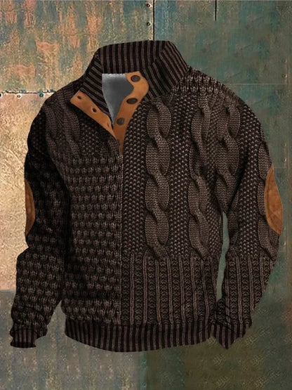 Gwydion | Patchwork Knit Sweater