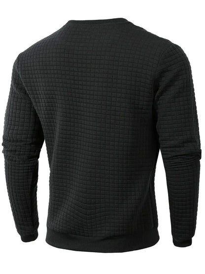 Andreas Herren Pullover – Boho Check, Langarm, Gemütlich