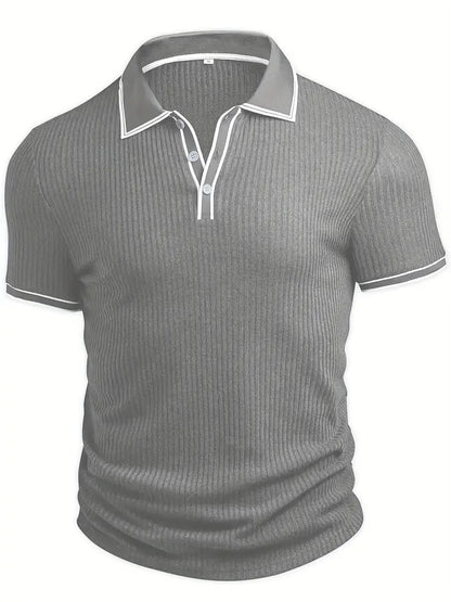 Orestis - Elegant Polo Shirt with Short Sleeves