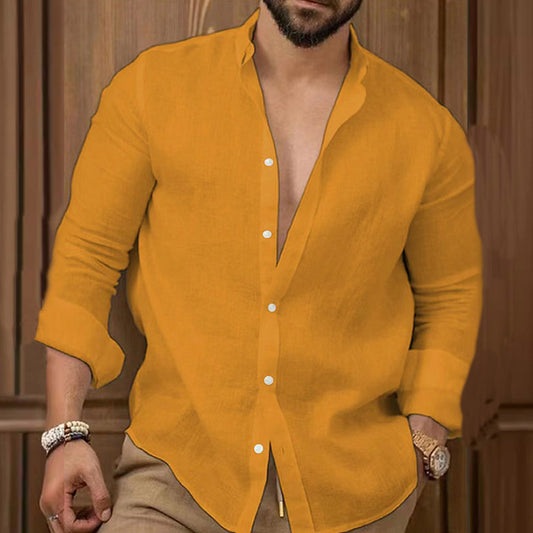 Leandro | Casual cotton linen vintage shirt