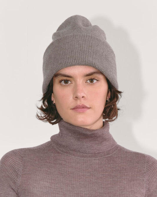 Cabin Beanie | Taupe Melange
