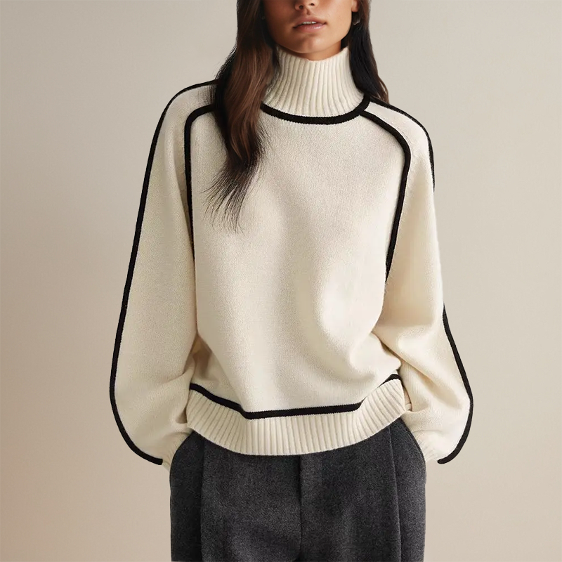 Lara | Women's Sweater with Roll Neck