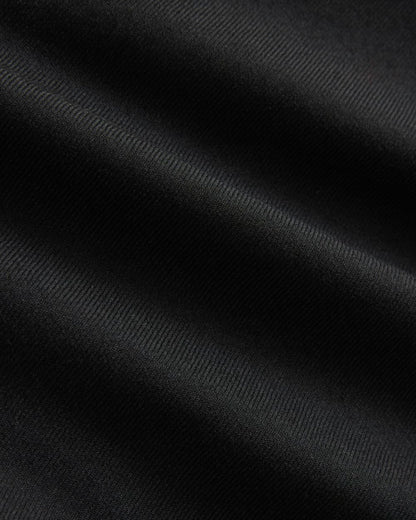 Mini Wrap Skirt in Tailored Twill | Black