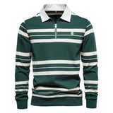 Finesso Men's Long-Sleeve Polo Shirt
