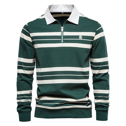Finesso Men's Long-Sleeve Polo Shirt