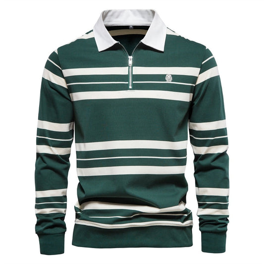 Finesso Men's Long-Sleeve Polo Shirt
