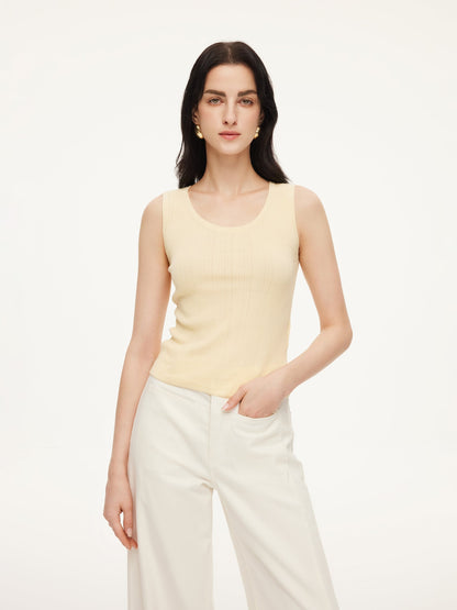 Cotton Women's Top with Mulberry Silk