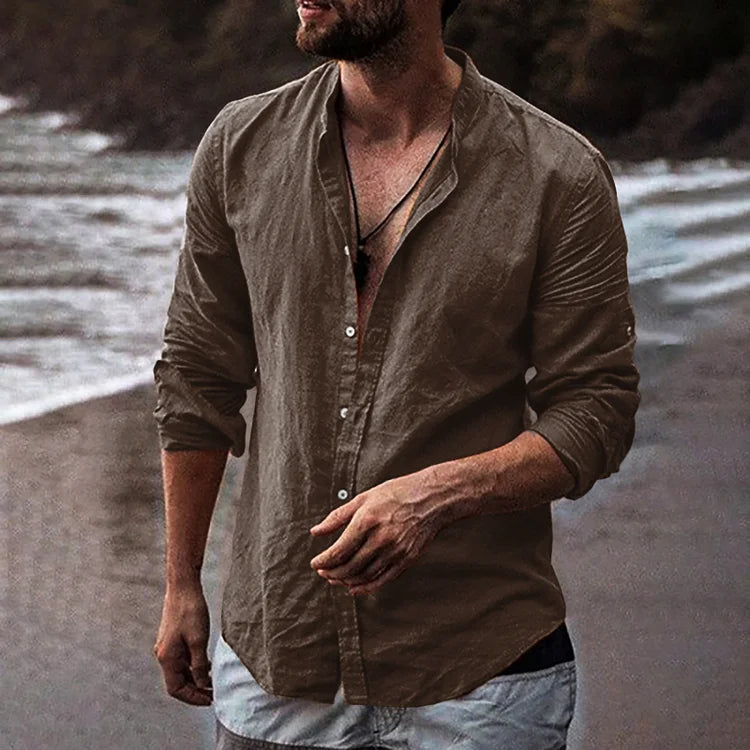 Remo | Relaxed Long-Sleeve Linen Shirt