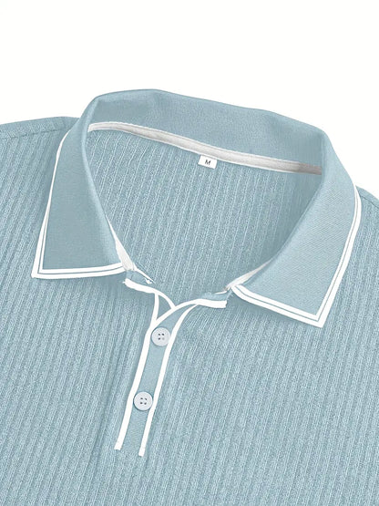 Orestis - Elegant Polo Shirt with Short Sleeves