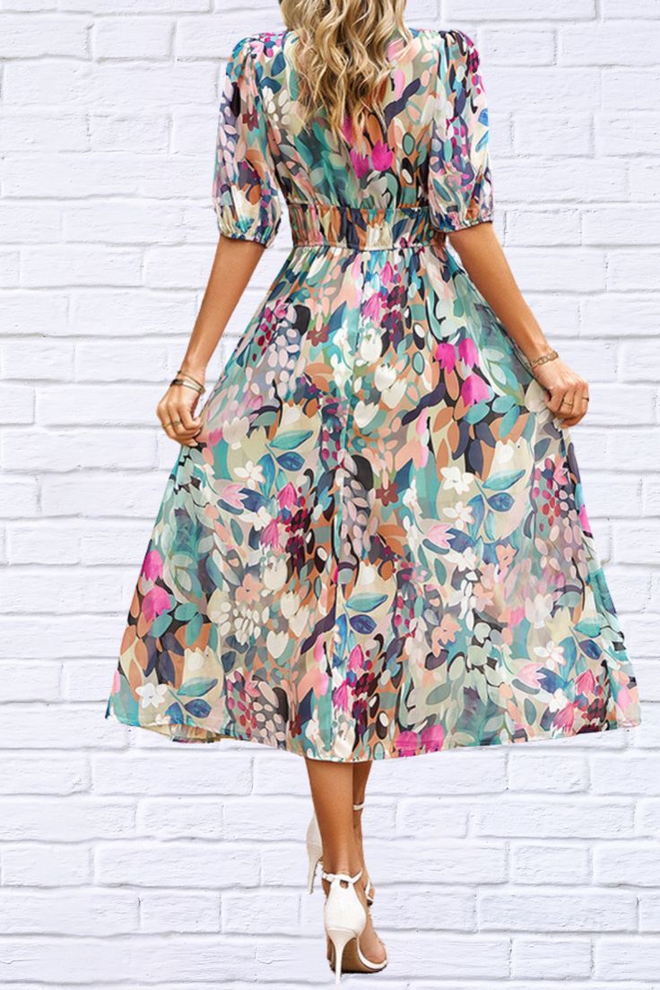 Floraglanz Short Sleeve Dress
