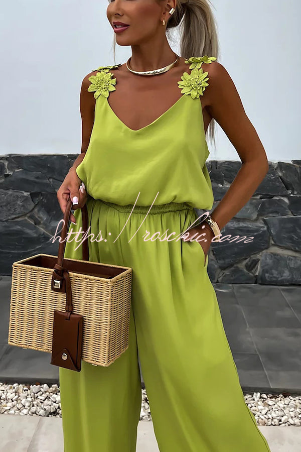 Cosima | Casual Jumpsuit with Embroidery