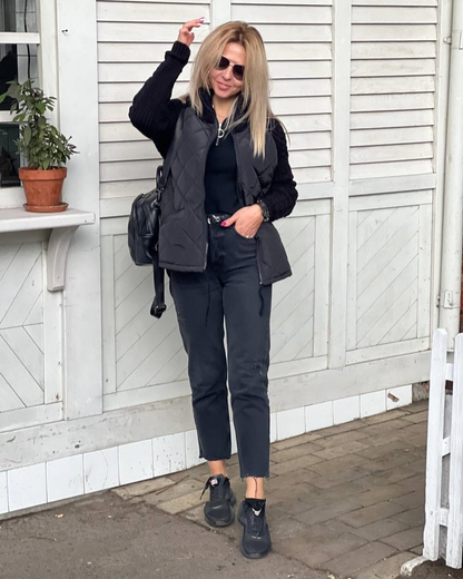Women's Cardigan – Patchwork Design, Casual & Comfortable