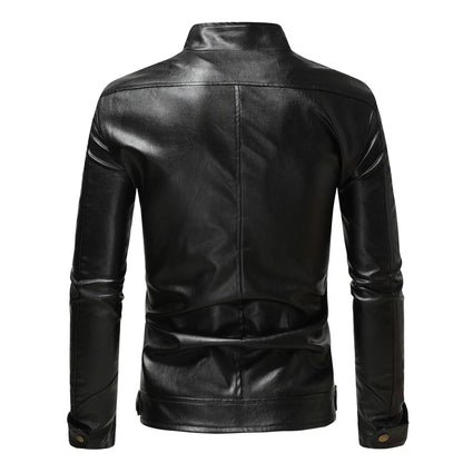 Elegant Men's Leather Jacket