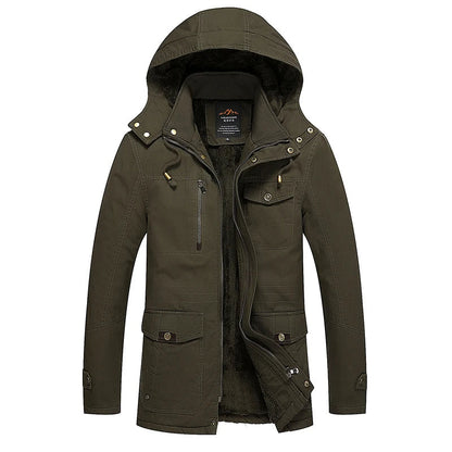 Elegant Cotton-Lined Winter Jacket