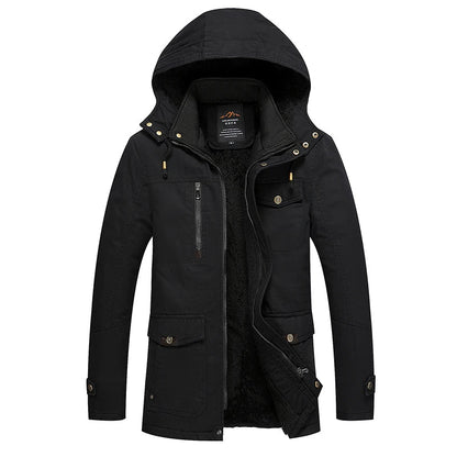 Elegant Cotton-Lined Winter Jacket