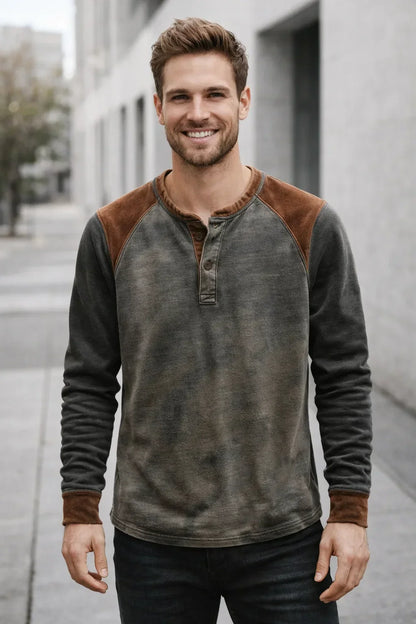 Men's Henley Shirt – Casual, Long Sleeve & Comfortable