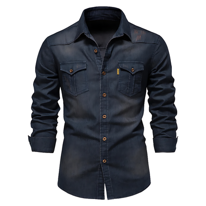 Nathanial Cotton Denim Shirt