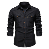 Nathanial Cotton Denim Shirt