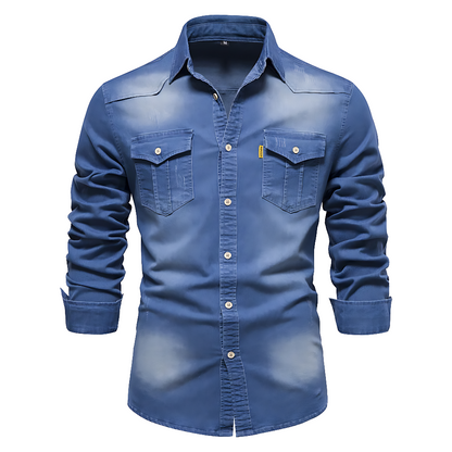 Nathanial Cotton Denim Shirt