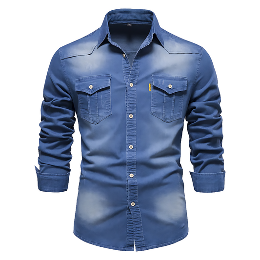 Nathanial Cotton Denim Shirt