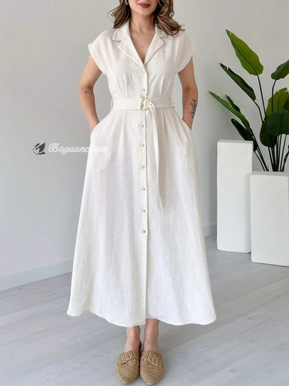 Valeria | Dress with metal ring belt