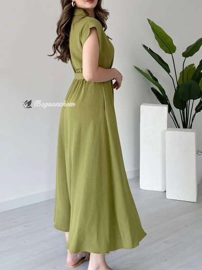Valeria | Dress with metal ring belt