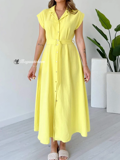 Valeria | Dress with metal ring belt
