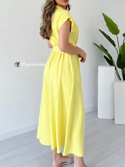 Valeria | Dress with metal ring belt